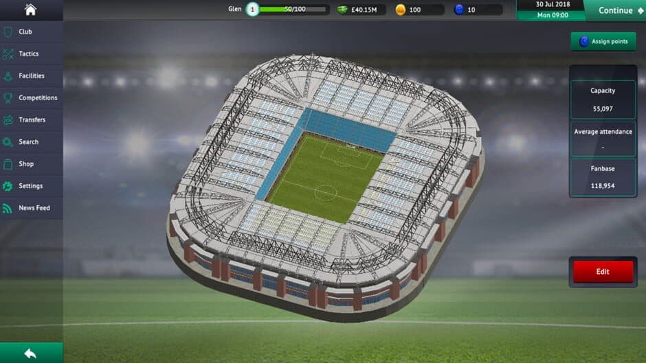 Скриншот 4 из Soccer Manager 2019