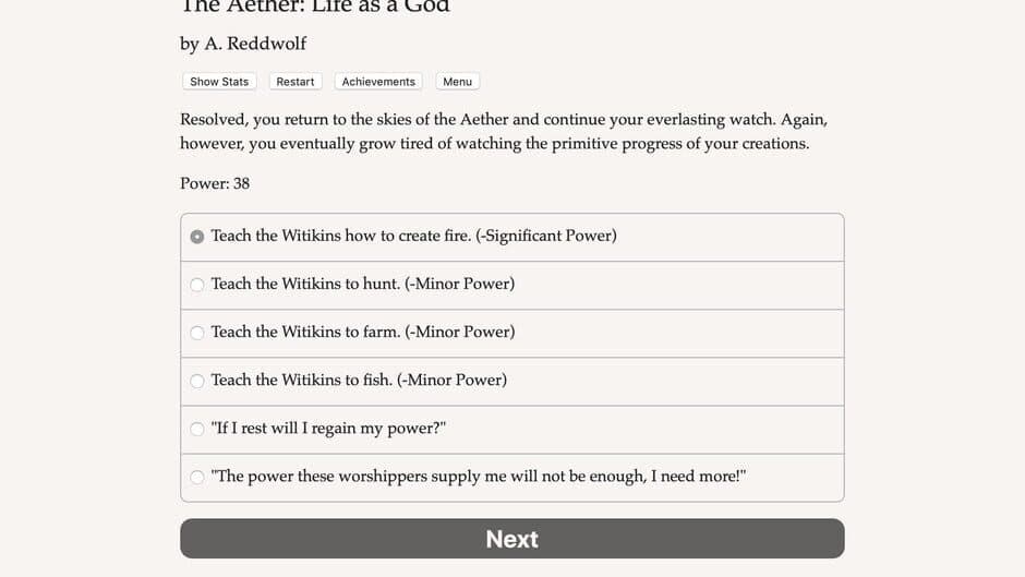 Скриншот 1 из The Aether: Life as a God