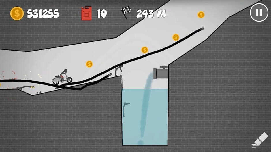 Скриншот 4 из Stickman Racer Road Draw 2