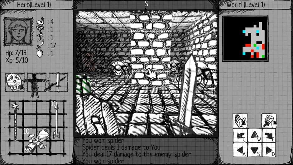 Скриншот 1 из Drawngeon: Dungeons of Ink and Paper