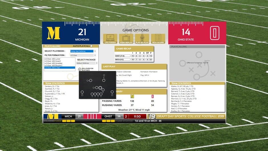 Скриншот 6 из Draft Day Sports: College Football 2019