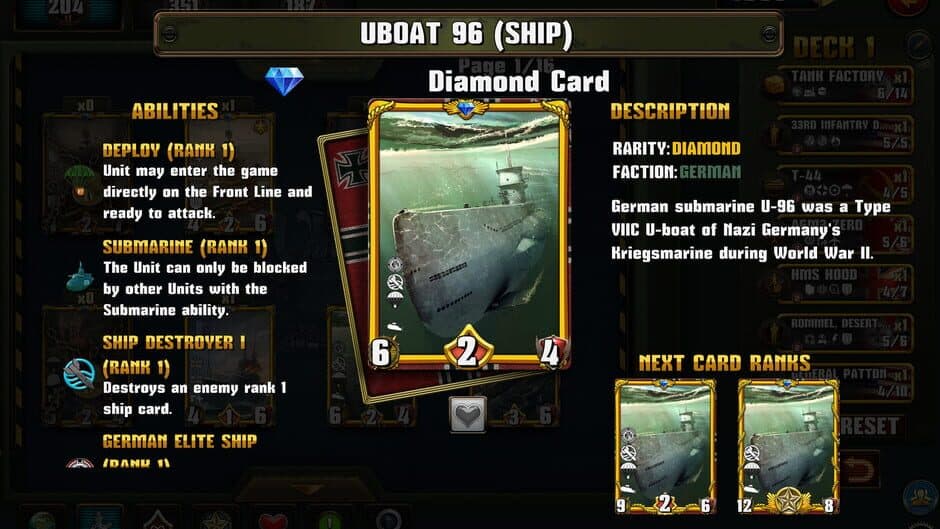 Скриншот 1 из World War II: TCG
