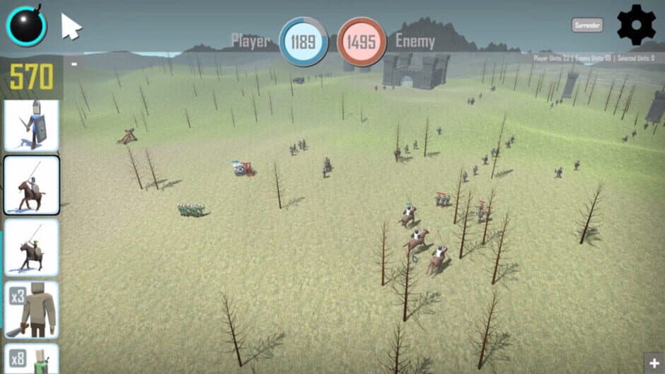 Скриншот 2 из Fall of castles - Battle Simulator