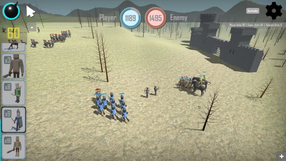 Скриншот 3 из Fall of castles - Battle Simulator