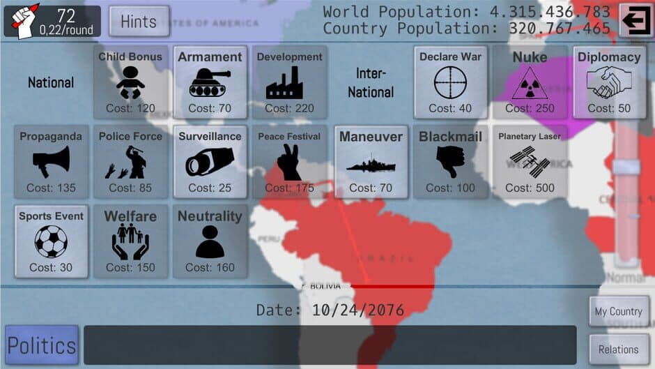 Скриншот 6 из World Peace Simulator 2019