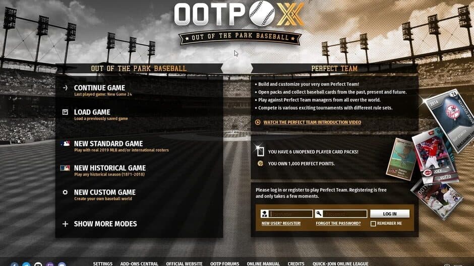 Скриншот 1 из Out of the Park Baseball 20