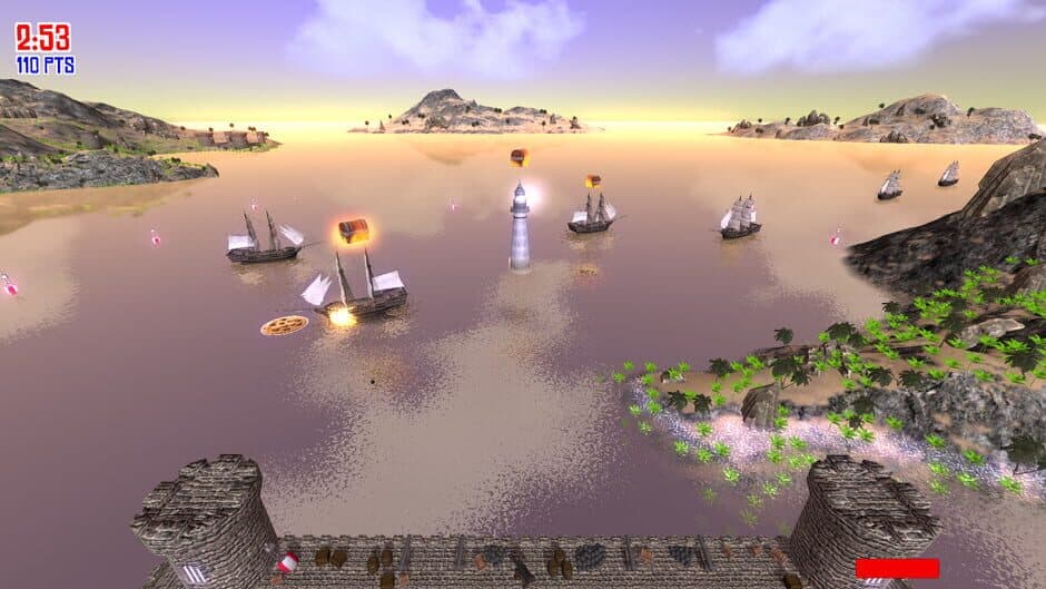 Скриншот 1 из Pirate Cannons Ahoy!