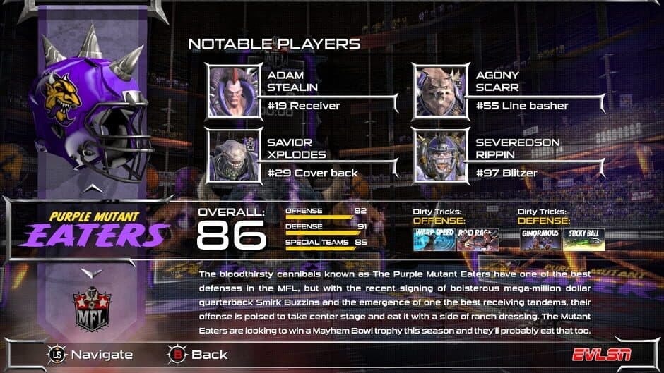 Скриншот 1 из Mutant Football League: Purple Oil Pack
