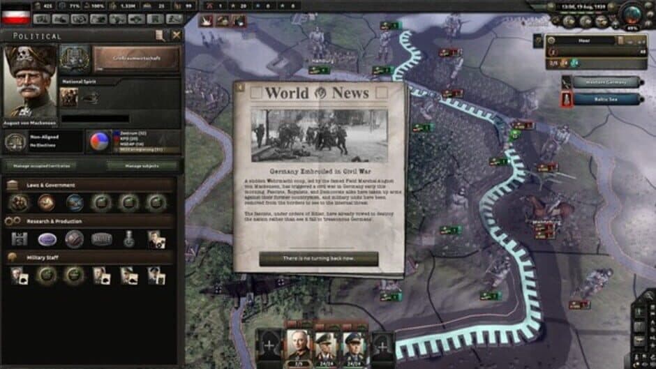 Скриншот 3 из Hearts of Iron IV: Waking the Tiger
