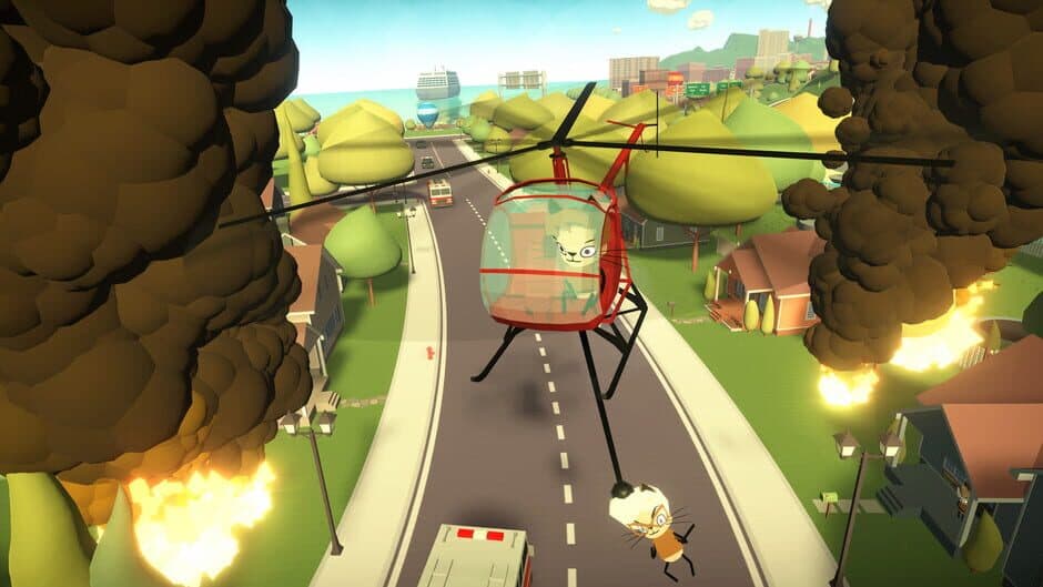 Скриншот 2 из Cats Fly Helicopters