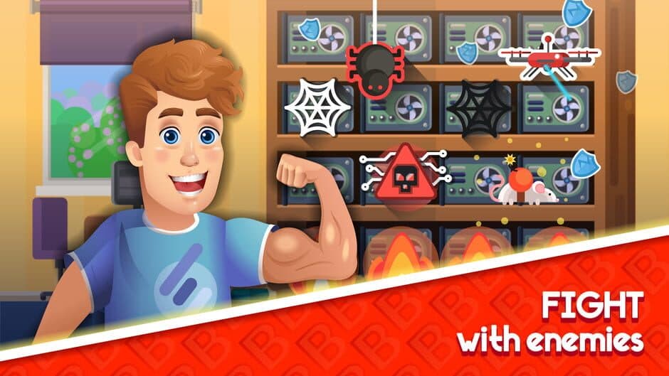 Скриншот 1 из Bitcoin Miner Farm: Clicker Game