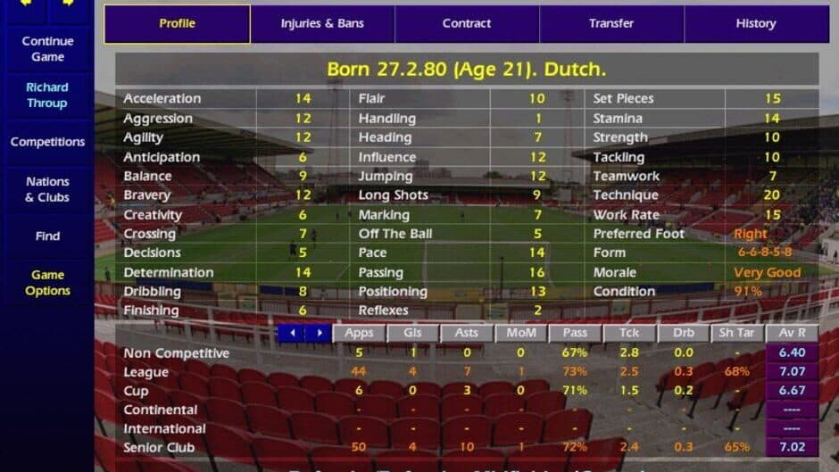 Скриншот 4 из Championship Manager: Season 00/01