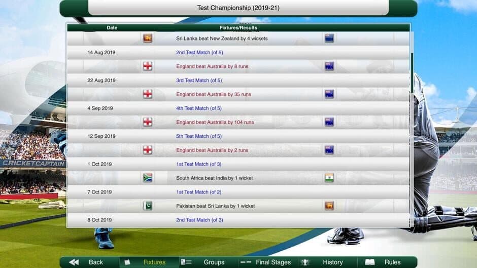 Скриншот 9 из Cricket Captain 2019