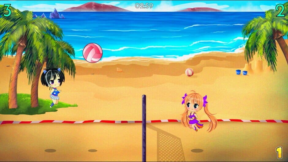 Скриншот 4 из Chibi Volleyball