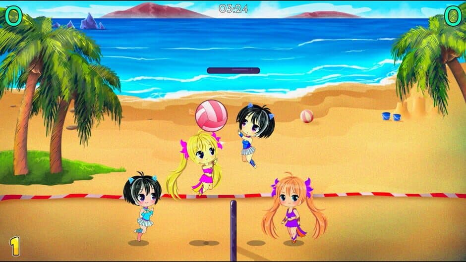 Скриншот 1 из Chibi Volleyball