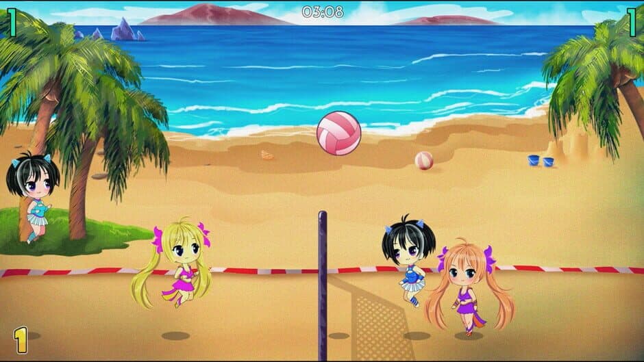 Скриншот 3 из Chibi Volleyball