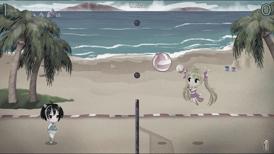 Скриншот 2 из Chibi Volleyball