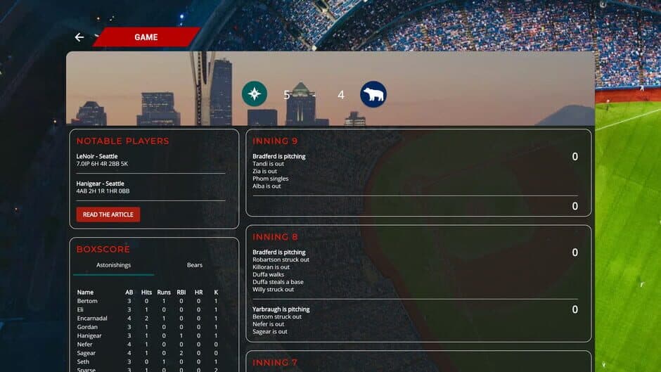 Скриншот 7 из Astonishing Baseball 2019