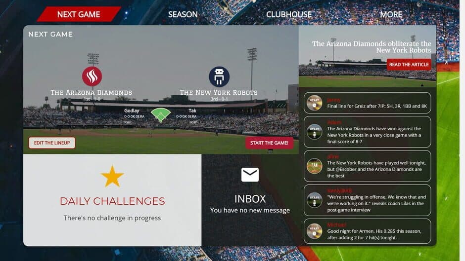 Скриншот 1 из Astonishing Baseball 2019