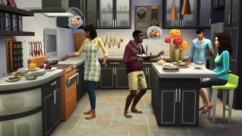 Скриншот 3 из The Sims 4: Cool Kitchen Stuff