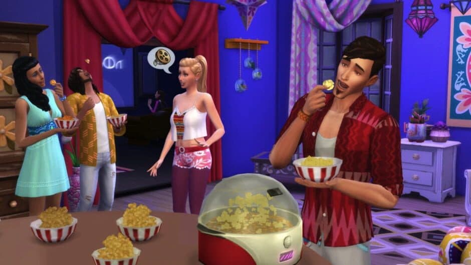 Скриншот 4 из The Sims 4: Movie Hangout Stuff