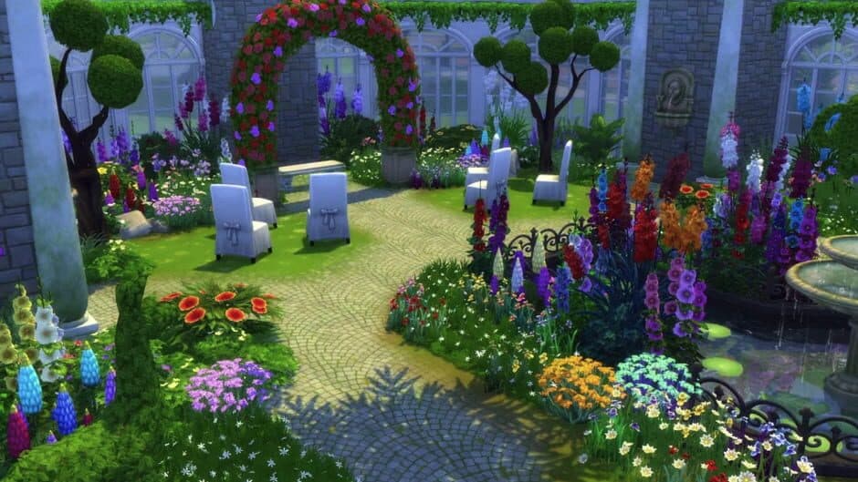 Скриншот 2 из The Sims 4: Romantic Garden Stuff