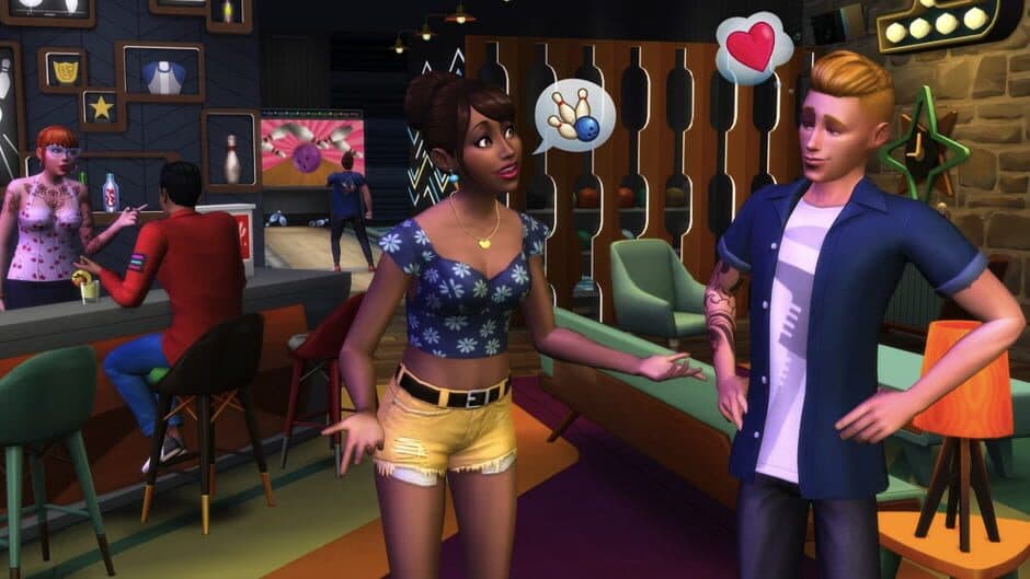 Скриншот 1 из The Sims 4: Bowling Night Stuff