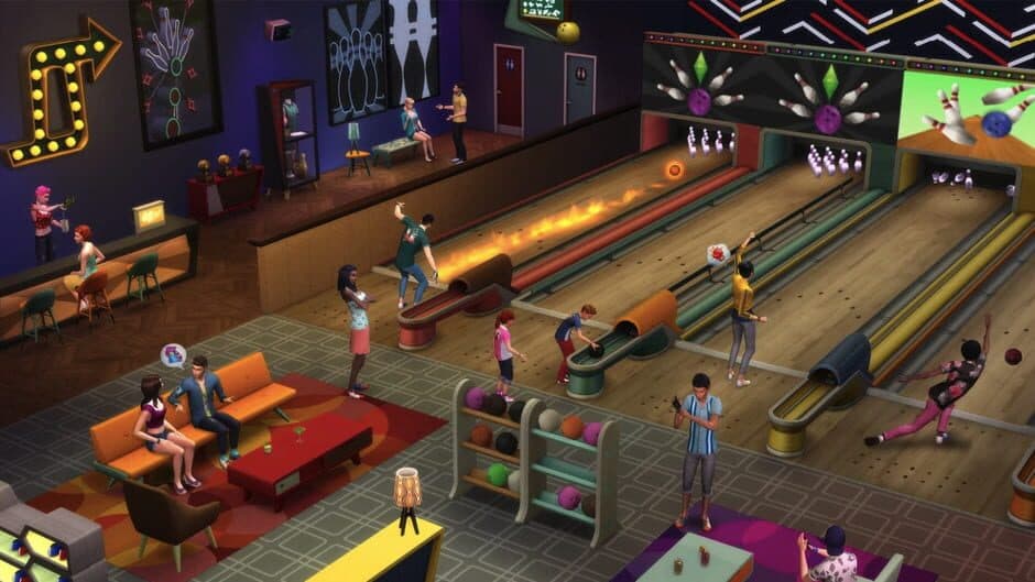 Скриншот 2 из The Sims 4: Bowling Night Stuff