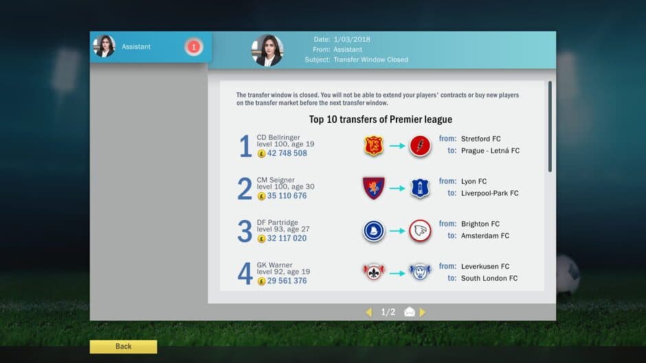 Скриншот 8 из Football, Tactics & Glory
