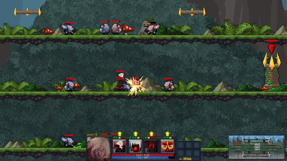 Скриншот 7 из Gladom: The 2D MOBA in Pixel Art