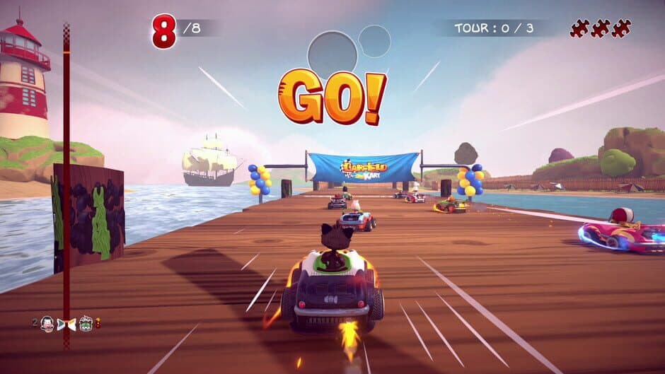 Скриншот 3 из Garfield Kart: Furious Racing