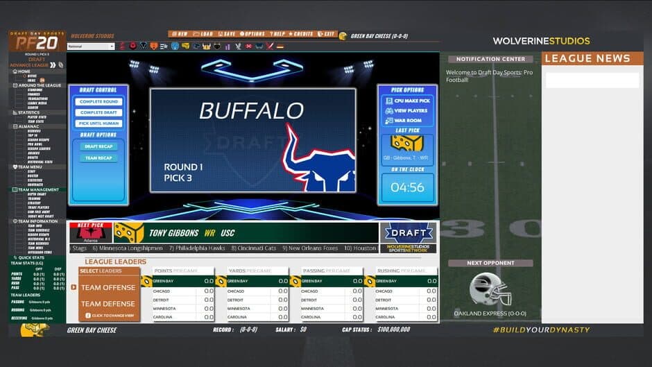 Скриншот 1 из Draft Day Sports: Pro Football 2020