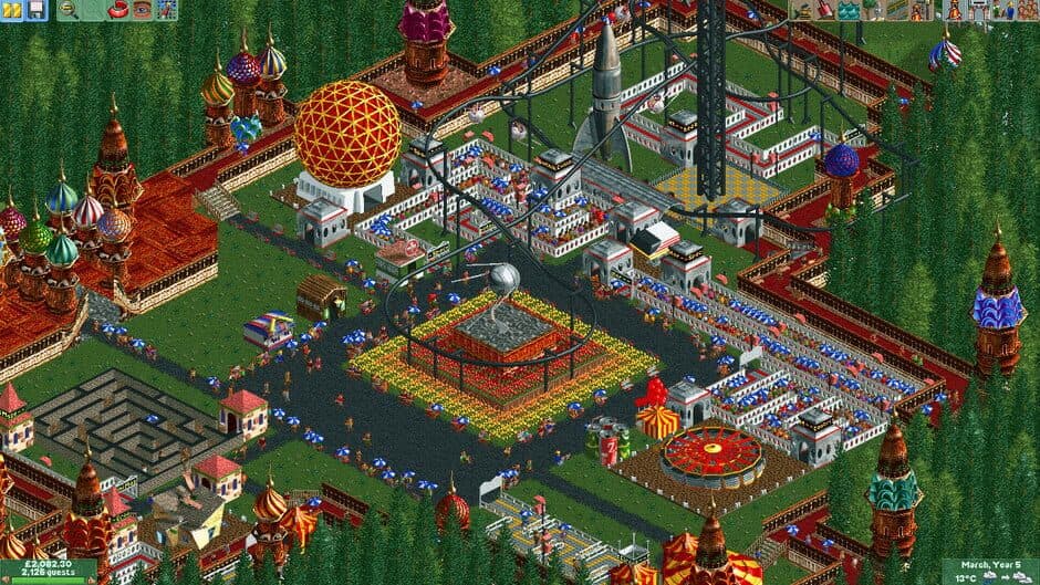 Скриншот 2 из RollerCoaster Tycoon 2: Wacky Worlds
