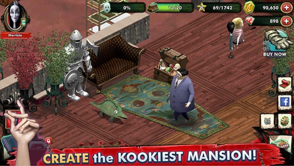 Скриншот 2 из The Addams Family: Mystery Mansion