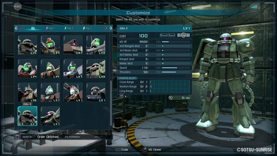 Скриншот 1 из Mobile Suit Gundam Battle Operation 2