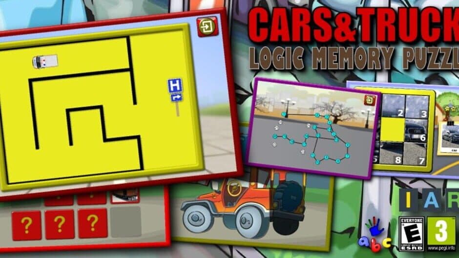 Скриншот 3 из Kids Cars and Trucks Logic Memory Puzzles
