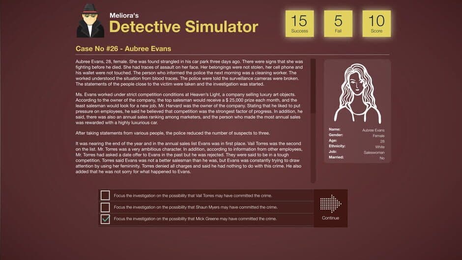 Скриншот 2 из Meliora's Detective Simulator
