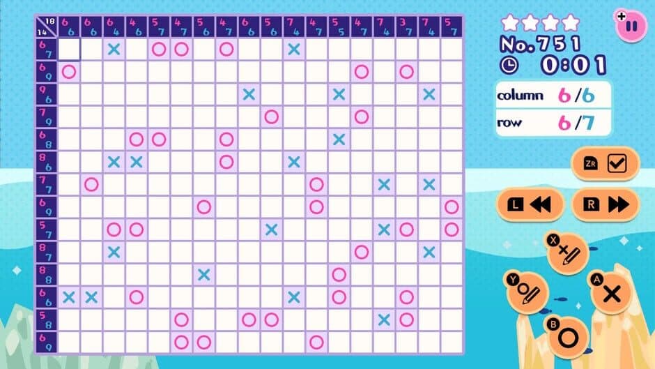 Скриншот 1 из OX Logic Puzzle 1000!