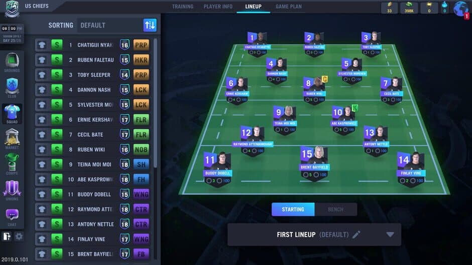 Скриншот 2 из Blackout Rugby Manager