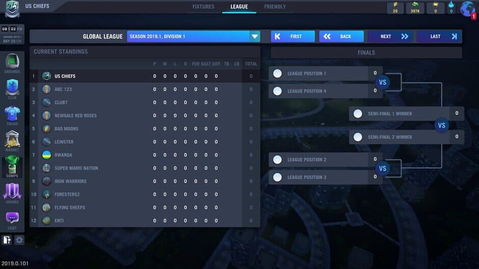 Скриншот 1 из Blackout Rugby Manager
