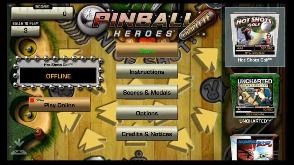 Скриншот 1 из Pinball Heroes: Hot Shots Golf