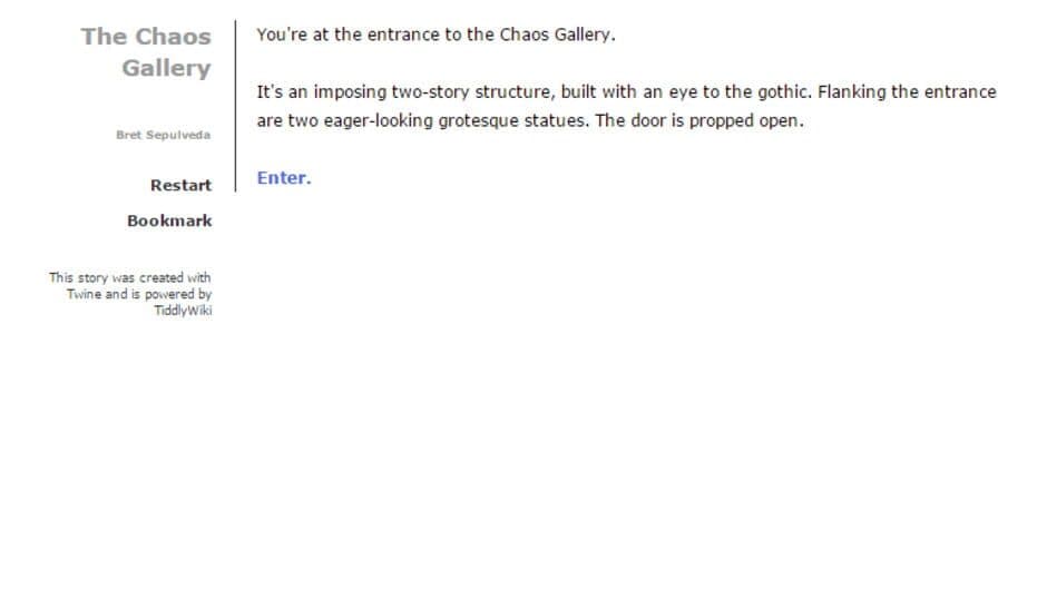 Скриншот 1 из The Chaos Gallery