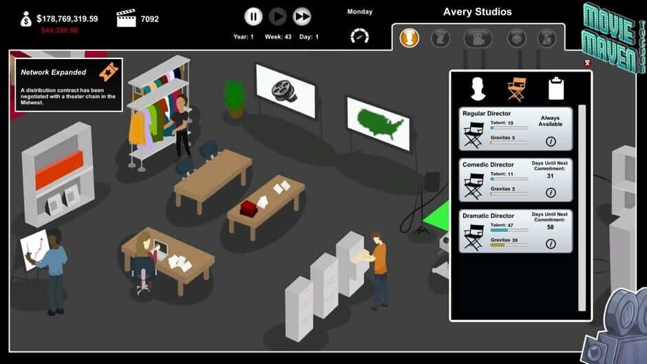 Скриншот 12 из Movie Maven: A Tycoon Game