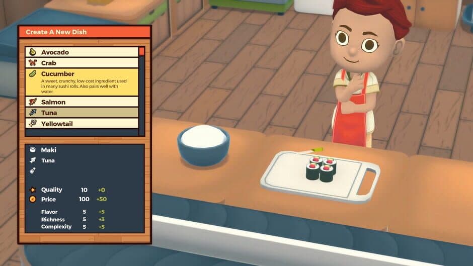 Скриншот 2 из Rolling Hills: Make Sushi, Make Friends