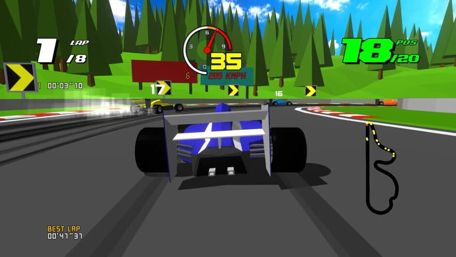 Скриншот 3 из Formula Retro Racing