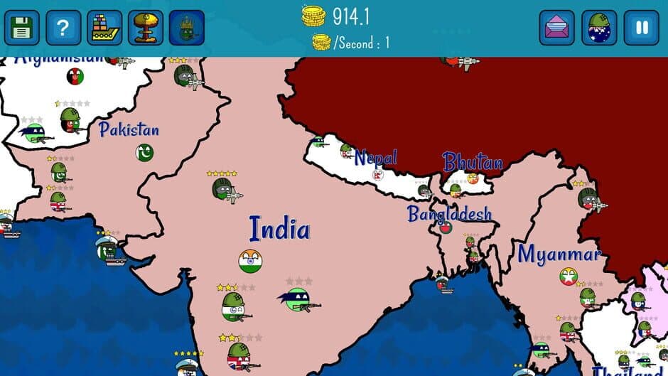 Скриншот 12 из Dictators:No Peace Countryballs