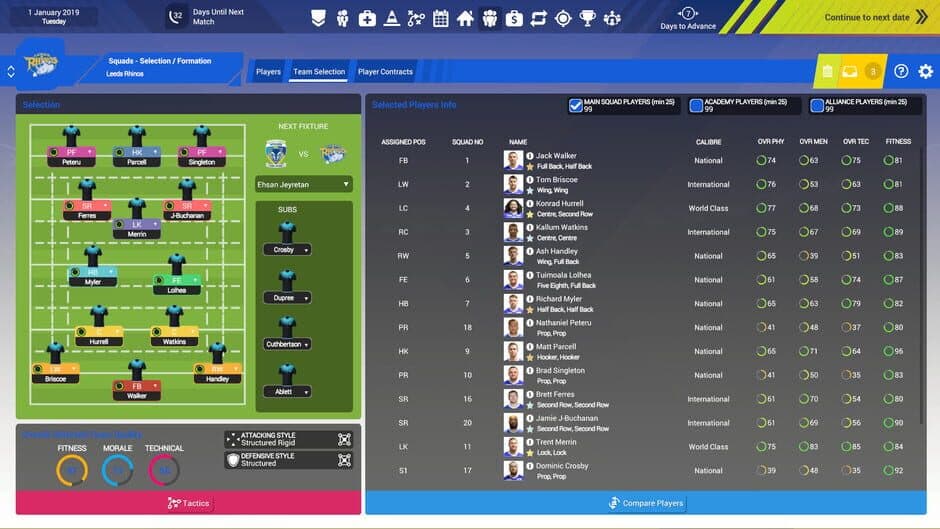 Скриншот 4 из Rugby League Team Manager 3