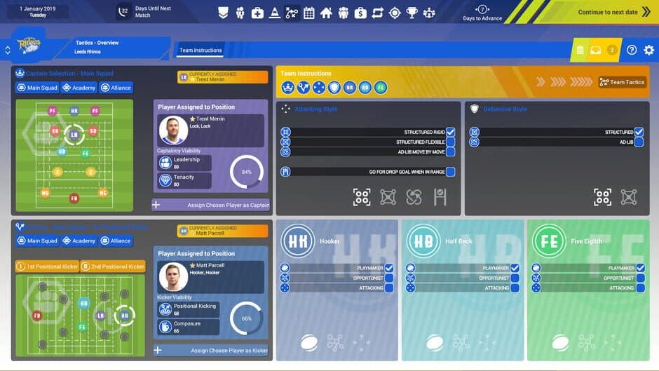 Скриншот 6 из Rugby League Team Manager 3