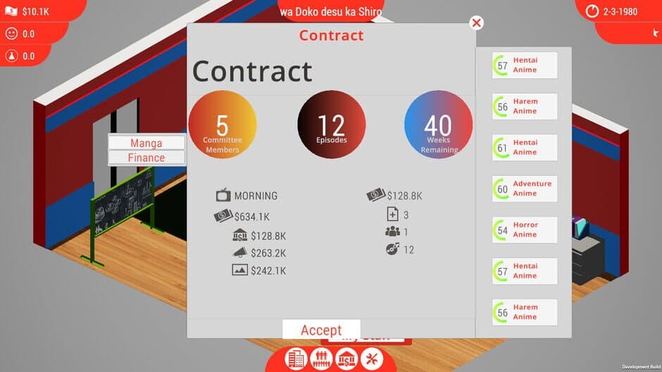 Скриншот 2 из Anime Studio Tycoon
