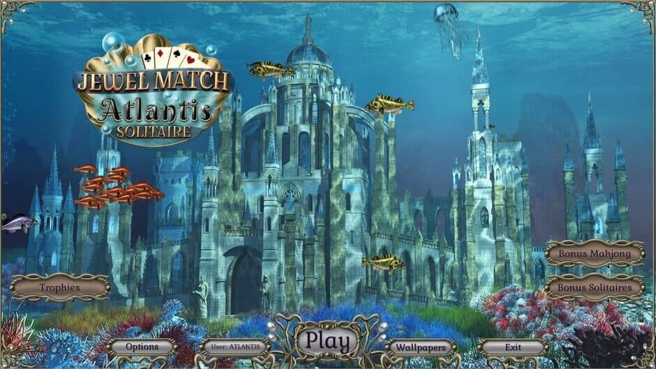 Скриншот 4 из Jewel Match Atlantis Solitaire: Collector's Edition